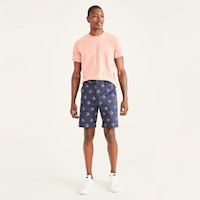 Short Ultimate Chino Straight Fit Azul con Pattern