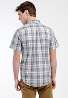 Camisa Woven Refine Regular Fit Celeste a Cuadros