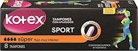 Tampon Kotex Sport Super 8 unidades