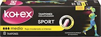 Tampon Kotex Sport Medio 8 unidades