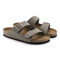 Sandalias Birkenstock Arizona Birkibuc Stone Narrow Fit 40 (151213-40)