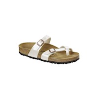 Sandalias Birkenstock Mayari Birko Flor Graceful Pearl White Regular Fit 39 (71661-39)
