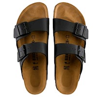 Sandalias Birkenstock Arizona Birko Flor Black Narrow Fit