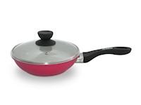 Record sartén cerámica roja c/tapa 24cm Generico
