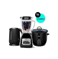 Tri-Combo Licuadora BLSTKAG-BPB +Olla Negra CKSTRC1700B+ BVSTKT3101 Oster