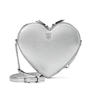 Cartera crossbody victoria secret heart - plateada Generico