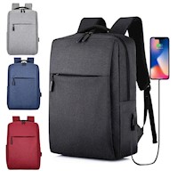 Mochila antirrobo para laptop con puerto USB impermeable Porta