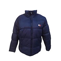 Casaca para mujer puffer tommy jeans nieve o frio intenso -15c - azul Generico