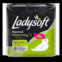 Toallas Higiénicas LADYSOFT Nocturna Doble Ala 8uu