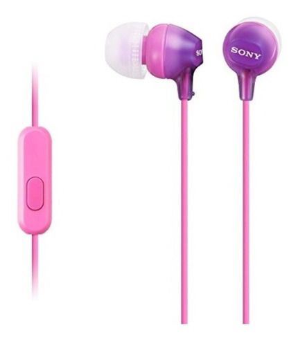 Audífonos In-ear Gamer Sony Ex Series Mdr-ex15ap Púrpura