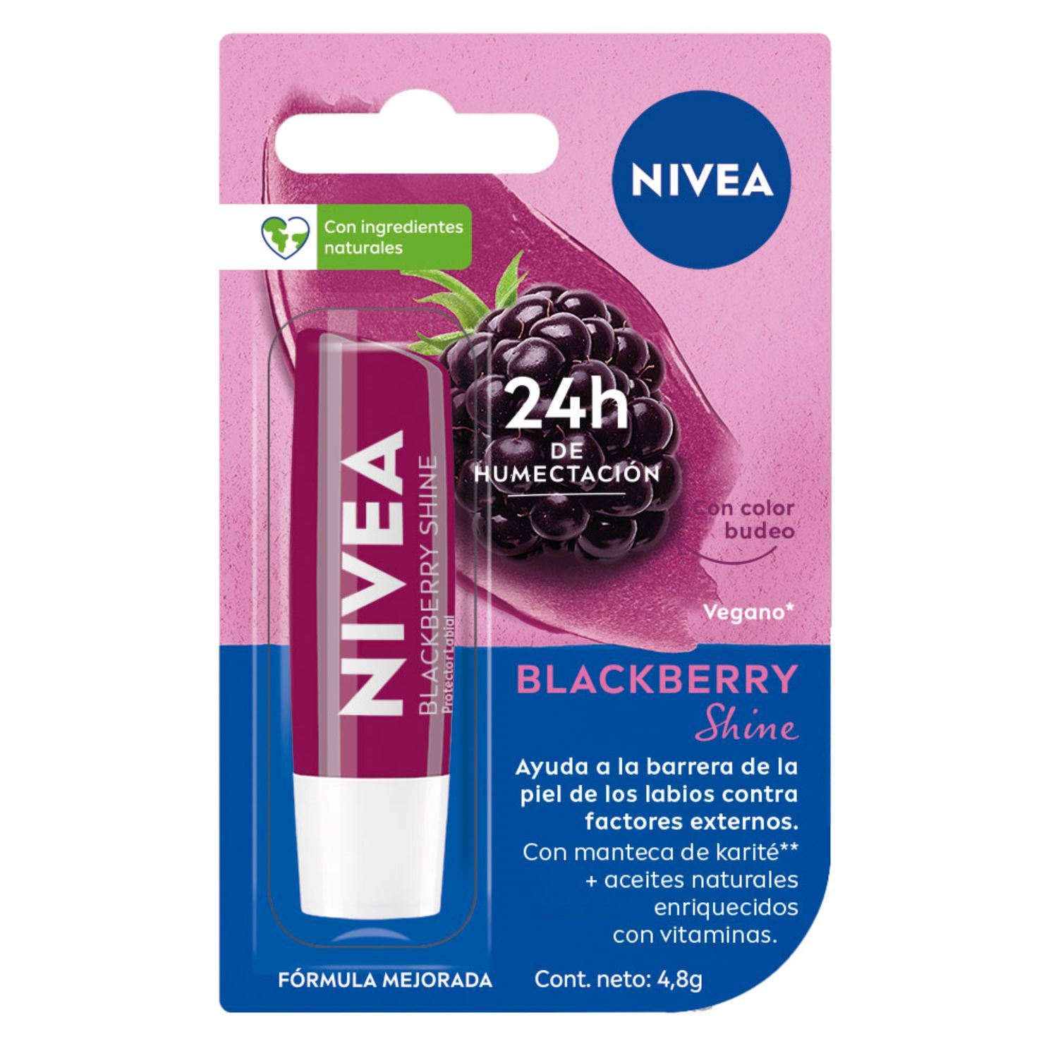 Nivea Lip Care Blackberry Shine 5.5ml